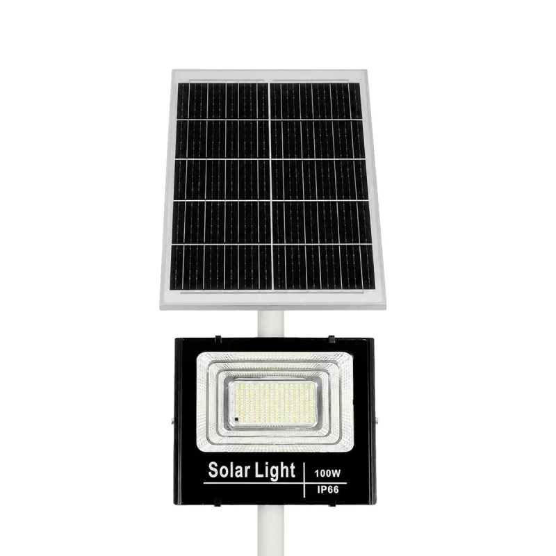 GLOBOSTAR® HELIOS-280 GLB-000-0004 Μεταλλικός Γαλβανισμένος Στύλος Φωτισμού για Φωτοβολταϊκό Προβολέα Εξωτερικού Χώρου - RAL 9016 Λευκό Ματ - Μ35 × Π25 × Υ280cm