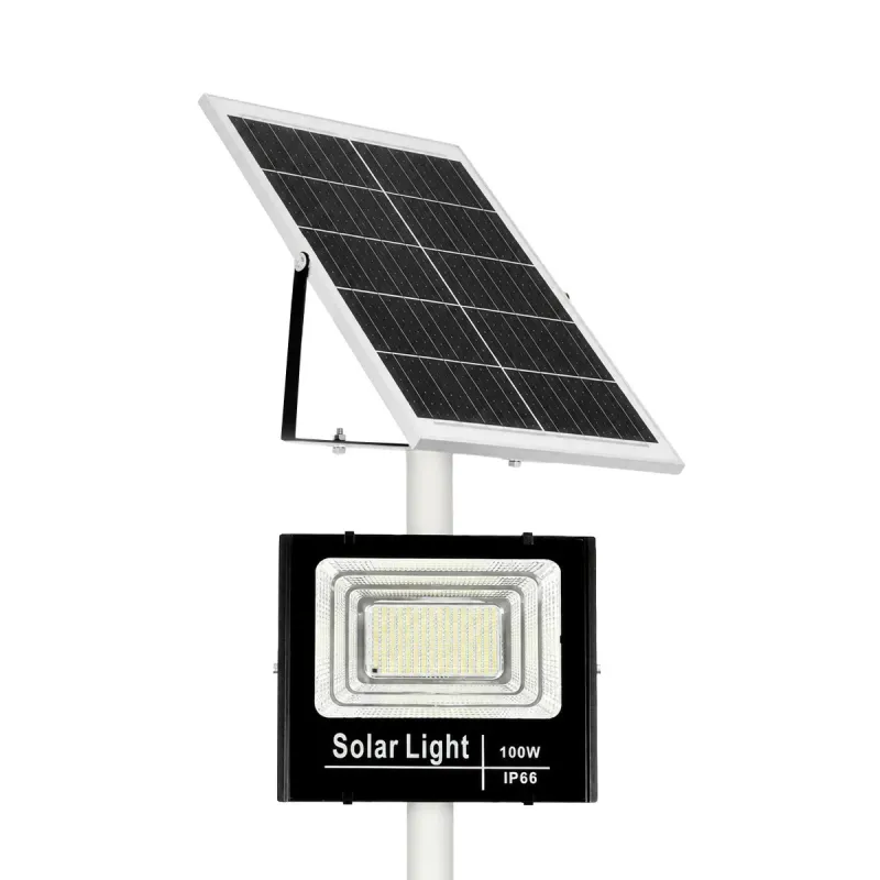 GLOBOSTAR® HELIOS-280 GLB-000-0004 Μεταλλικός Γαλβανισμένος Στύλος Φωτισμού για Φωτοβολταϊκό Προβολέα Εξωτερικού Χώρου - RAL 9016 Λευκό Ματ - Μ35 × Π25 × Υ280cm