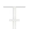 GLOBOSTAR® HELIOS-280 GLB-000-0004 Μεταλλικός Γαλβανισμένος Στύλος Φωτισμού για Φωτοβολταϊκό Προβολέα Εξωτερικού Χώρου - RAL 9016 Λευκό Ματ - Μ35 × Π25 × Υ280cm