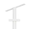 GLOBOSTAR® HELIOS-280 GLB-000-0004 Μεταλλικός Γαλβανισμένος Στύλος Φωτισμού για Φωτοβολταϊκό Προβολέα Εξωτερικού Χώρου - RAL 9016 Λευκό Ματ - Μ35 × Π25 × Υ280cm