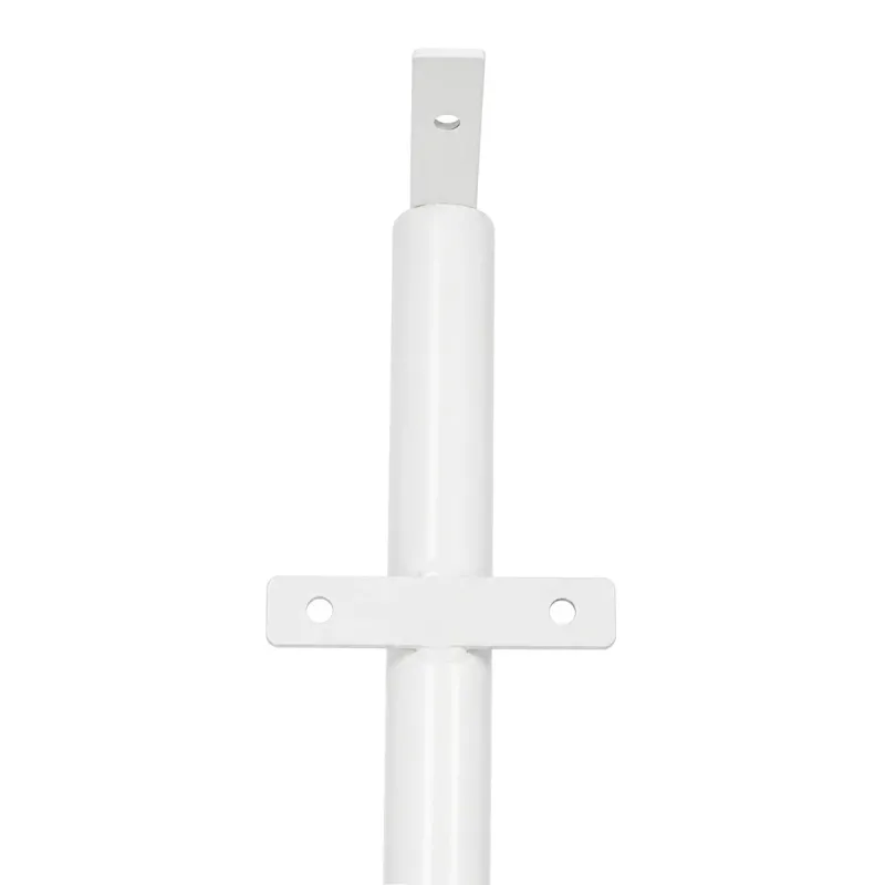 GLOBOSTAR® HELIOS-280 GLB-000-0004 Μεταλλικός Γαλβανισμένος Στύλος Φωτισμού για Φωτοβολταϊκό Προβολέα Εξωτερικού Χώρου - RAL 9016 Λευκό Ματ - Μ35 × Π25 × Υ280cm
