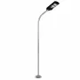 GLOBOSTAR® URBANO-280 GLB-000-0007 Μεταλλικός Γαλβανισμένος Στύλος Φωτισμού για Φωτοβολταϊκό Φωτιστικό Δρόμου Εξωτερικού Χώρου - Ασημί Γαλβανιζέ - Μ84 x Π25 x Υ280cm