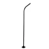 GLOBOSTAR® URBANO-280 GLB-000-0008 Μεταλλικός Γαλβανισμένος Στύλος Φωτισμού για Φωτοβολταϊκό Φωτιστικό Δρόμου Εξωτερικού Χώρου - RAL 9005 Μαύρο Ματ - Μ84 x Π25 x Υ280cm