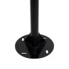 GLOBOSTAR® URBANO-280 GLB-000-0008 Μεταλλικός Γαλβανισμένος Στύλος Φωτισμού για Φωτοβολταϊκό Φωτιστικό Δρόμου Εξωτερικού Χώρου - RAL 9005 Μαύρο Ματ - Μ84 x Π25 x Υ280cm