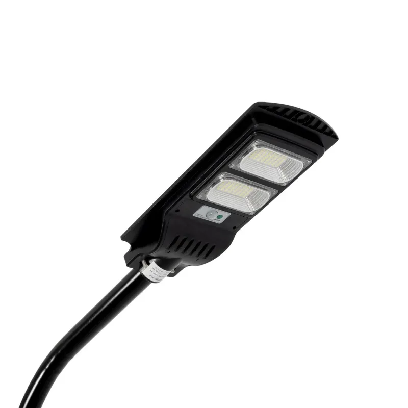 GLOBOSTAR® URBANO-280 GLB-000-0008 Μεταλλικός Γαλβανισμένος Στύλος Φωτισμού για Φωτοβολταϊκό Φωτιστικό Δρόμου Εξωτερικού Χώρου - RAL 9005 Μαύρο Ματ - Μ84 x Π25 x Υ280cm