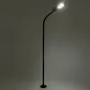 GLOBOSTAR® URBANO-280 GLB-000-0008 Μεταλλικός Γαλβανισμένος Στύλος Φωτισμού για Φωτοβολταϊκό Φωτιστικό Δρόμου Εξωτερικού Χώρου - RAL 9005 Μαύρο Ματ - Μ84 x Π25 x Υ280cm