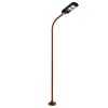 GLOBOSTAR® URBANO-280 GLB-000-0011 Μεταλλικός Γαλβανισμένος Στύλος Φωτισμού για Φωτοβολταϊκό Φωτιστικό Δρόμου Εξωτερικού Χώρου - RAL 8004 Corten Καφε Ματ - Μ84 x Π25 x Υ280cm