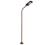 GLOBOSTAR® URBANO-280 GLB-000-0011 Μεταλλικός Γαλβανισμένος Στύλος Φωτισμού για Φωτοβολταϊκό Φωτιστικό Δρόμου Εξωτερικού Χώρου - RAL 8004 Corten Καφε Ματ - Μ84 x Π25 x Υ280cm