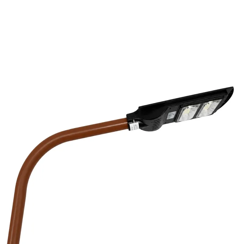 GLOBOSTAR® URBANO-280 GLB-000-0011 Μεταλλικός Γαλβανισμένος Στύλος Φωτισμού για Φωτοβολταϊκό Φωτιστικό Δρόμου Εξωτερικού Χώρου - RAL 8004 Corten Καφε Ματ - Μ84 x Π25 x Υ280cm