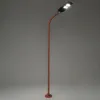 GLOBOSTAR® URBANO-280 GLB-000-0011 Μεταλλικός Γαλβανισμένος Στύλος Φωτισμού για Φωτοβολταϊκό Φωτιστικό Δρόμου Εξωτερικού Χώρου - RAL 8004 Corten Καφε Ματ - Μ84 x Π25 x Υ280cm