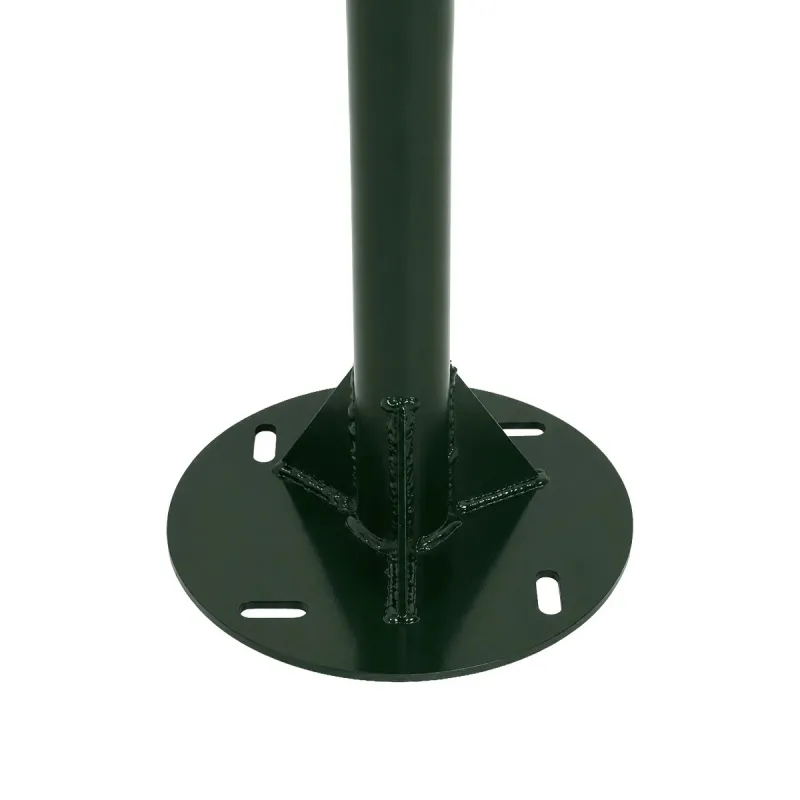 GLOBOSTAR® URBANO-280 GLB-000-0012 Μεταλλικός Γαλβανισμένος Στύλος Φωτισμού για Φωτοβολταϊκό Φωτιστικό Δρόμου Εξωτερικού Χώρου - RAL 6009 Κυπαρίσσι Ματ - Μ84 x Π25 x Υ280cm