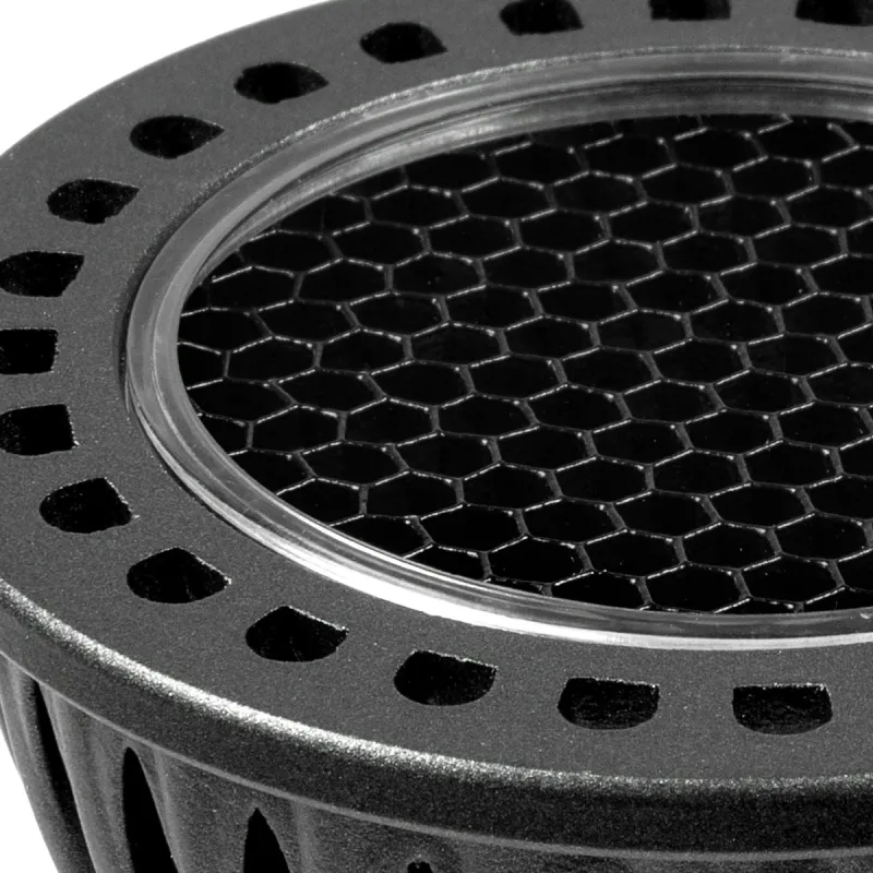 kelvo® KYRON DARK 36° KLV-103-0010 Σποτ GU10 MR16 με Honeycomb Anti-Glare Reflector LED 7W 840lm CRI (Ra) ≥ 90 36° AC 220-240V IP20 Φυσικό Λευκό 4500K Dimmable - Bridgelux COB Chip - Γκρι Ανθρακί & Μαύρο Ματ - Μ5 x Π5 x Υ5.7cm - 3 Χρόνια Εγγύηση