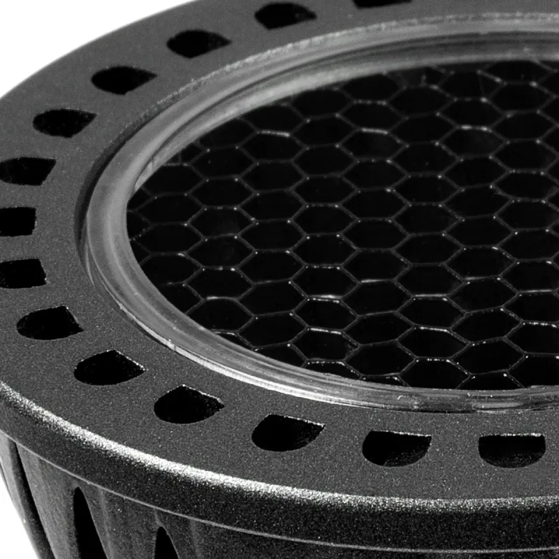 kelvo® KYRON DARK 60° KLV-103-0011 Σποτ GU10 MR16 με Honeycomb Anti-Glare Reflector LED 7W 840lm CRI (Ra) ≥ 90 60° AC 220-240V IP20 Φυσικό Λευκό 4500K Dimmable - Bridgelux COB Chip - Γκρι Ανθρακί & Μαύρο Ματ - Μ5 x Π5 x Υ5.7cm - 3 Χρόνια Εγγύηση