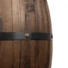 GLOBOSTAR® BARREL 00890 Vintage Κρεμαστό Φωτιστικό Οροφής με Ντουί 1 x E27 AC 220-240V IP20 - Kαφέ - Μ24 x Π24 x Υ30cm