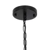 GLOBOSTAR® LOOP 00904 Μοντέρνο Κρεμαστό Φωτιστικό Οροφής με Ντουί 4 x E27 AC 220-240V IP20 - Μαύρο - Μ52 x Π52 x Υ45cm