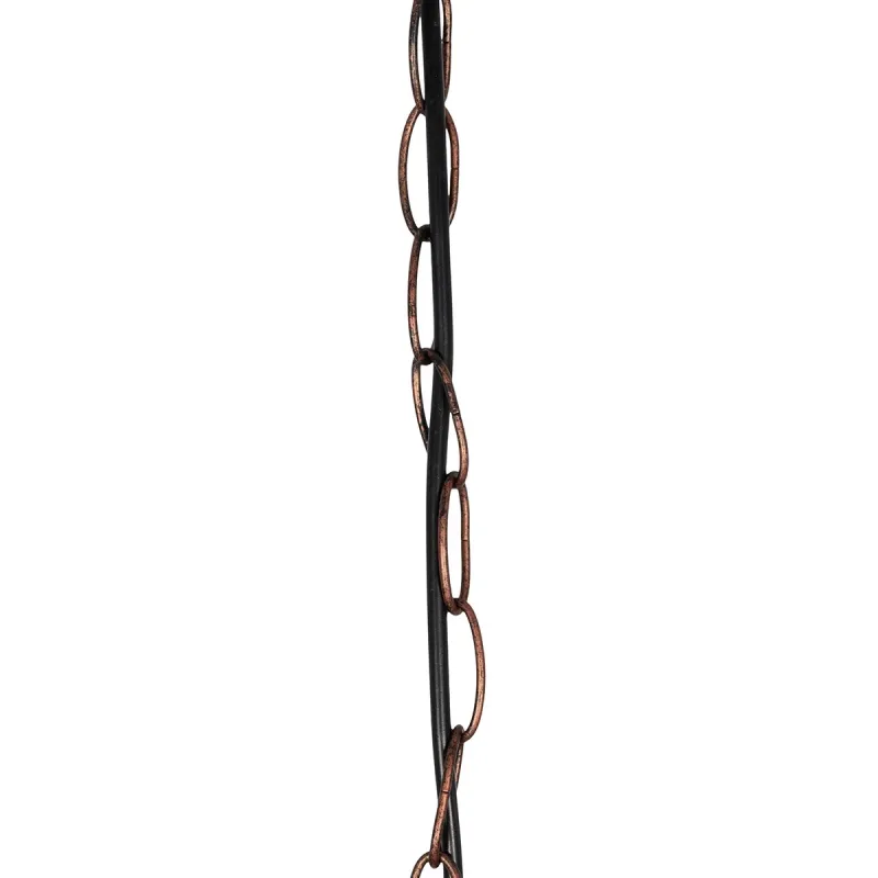 GLOBOSTAR® LOOP 00905 Μοντέρνο Κρεμαστό Φωτιστικό Οροφής με Ντουί 4 x E27 AC 220-240V IP20 - Χάλκινο - Μ52 x Π52 x Υ42cm