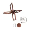 GLOBOSTAR® LOOP 00905 Μοντέρνο Κρεμαστό Φωτιστικό Οροφής με Ντουί 4 x E27 AC 220-240V IP20 - Χάλκινο - Μ52 x Π52 x Υ42cm
