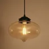 GLOBOSTAR® QUINN 01029 Vintage Κρεμαστό Φωτιστικό Οροφής με Ντουί 1 x E27 AC 220-240V IP20 - Μελί & Μαύρο - Μ26 x Π26 x Υ20cm