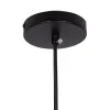 GLOBOSTAR® QUINN 01029 Vintage Κρεμαστό Φωτιστικό Οροφής με Ντουί 1 x E27 AC 220-240V IP20 - Μελί & Μαύρο - Μ26 x Π26 x Υ20cm