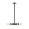 GLOBOSTAR® CONFOR 01036 Μοντέρνο Φωτιστικό Οροφής με Ντουί 6 x E27 AC 220-240V IP20 - Μαύρο - Μ26 x Π26 x Υ4cm
