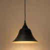 GLOBOSTAR® CLOCHER 01041 Vintage Κρεμαστό Φωτιστικό Οροφής με Ντουί 1 x E27 AC 220-240V IP20 - Μαύρο - Μ29 x Π29 x Υ34cm