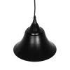 GLOBOSTAR® CLOCHER 01041 Vintage Κρεμαστό Φωτιστικό Οροφής με Ντουί 1 x E27 AC 220-240V IP20 - Μαύρο - Μ29 x Π29 x Υ34cm