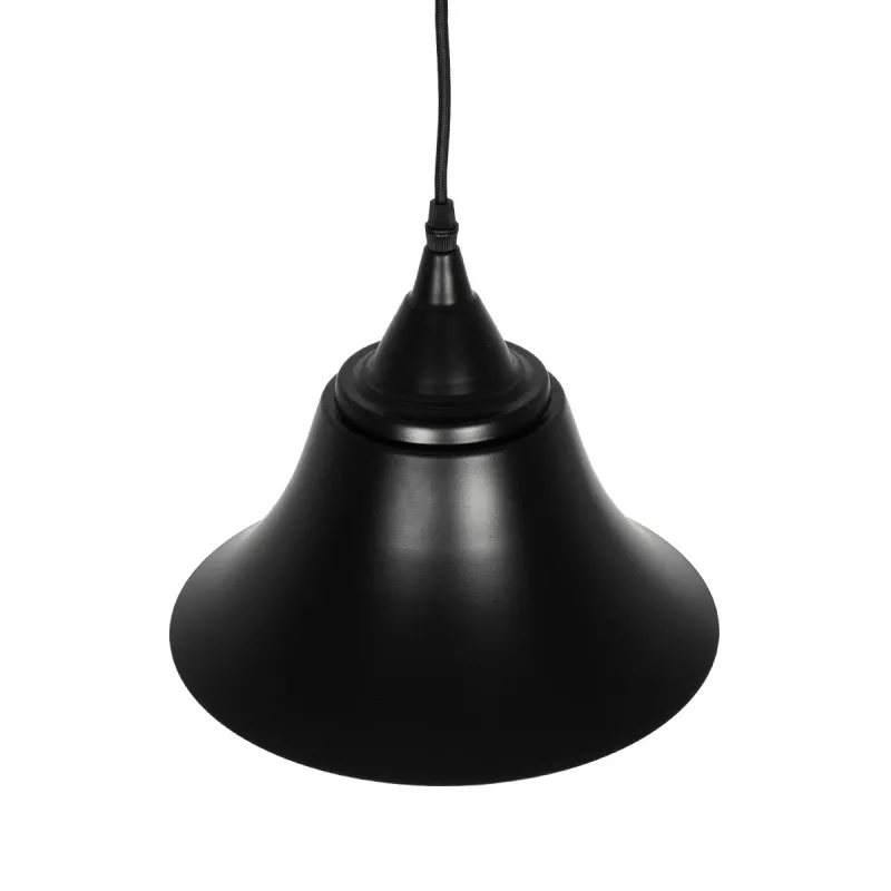 GLOBOSTAR® CLOCHER 01041 Vintage Κρεμαστό Φωτιστικό Οροφής με Ντουί 1 x E27 AC 220-240V IP20 - Μαύρο - Μ29 x Π29 x Υ34cm