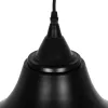 GLOBOSTAR® CLOCHER 01041 Vintage Κρεμαστό Φωτιστικό Οροφής με Ντουί 1 x E27 AC 220-240V IP20 - Μαύρο - Μ29 x Π29 x Υ34cm