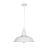 GLOBOSTAR® RAY 01043 Vintage Κρεμαστό Φωτιστικό Οροφής με Ντουί 1 x E27 AC 220-240V IP20 - Λευκό - Μ36 x Π36 x Υ25cm