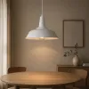 GLOBOSTAR® RAY 01043 Vintage Κρεμαστό Φωτιστικό Οροφής με Ντουί 1 x E27 AC 220-240V IP20 - Λευκό - Μ36 x Π36 x Υ25cm