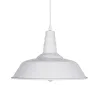 GLOBOSTAR® RAY 01043 Vintage Κρεμαστό Φωτιστικό Οροφής με Ντουί 1 x E27 AC 220-240V IP20 - Λευκό - Μ36 x Π36 x Υ25cm
