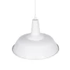 GLOBOSTAR® RAY 01043 Vintage Κρεμαστό Φωτιστικό Οροφής με Ντουί 1 x E27 AC 220-240V IP20 - Λευκό - Μ36 x Π36 x Υ25cm