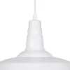 GLOBOSTAR® RAY 01043 Vintage Κρεμαστό Φωτιστικό Οροφής με Ντουί 1 x E27 AC 220-240V IP20 - Λευκό - Μ36 x Π36 x Υ25cm