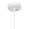 GLOBOSTAR® RAY 01043 Vintage Κρεμαστό Φωτιστικό Οροφής με Ντουί 1 x E27 AC 220-240V IP20 - Λευκό - Μ36 x Π36 x Υ25cm