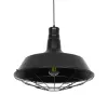 GLOBOSTAR® RAY 01048 Vintage Κρεμαστό Φωτιστικό Οροφής με Ντουί 1 x E27 AC 220-240V IP20 - Μαύρο - Μ46 x Π46 x Υ39cm
