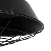 GLOBOSTAR® RAY 01048 Vintage Κρεμαστό Φωτιστικό Οροφής με Ντουί 1 x E27 AC 220-240V IP20 - Μαύρο - Μ46 x Π46 x Υ39cm