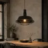 GLOBOSTAR® RAY 01048 Vintage Κρεμαστό Φωτιστικό Οροφής με Ντουί 1 x E27 AC 220-240V IP20 - Μαύρο - Μ46 x Π46 x Υ39cm