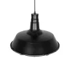 GLOBOSTAR® RAY 01048 Vintage Κρεμαστό Φωτιστικό Οροφής με Ντουί 1 x E27 AC 220-240V IP20 - Μαύρο - Μ46 x Π46 x Υ39cm
