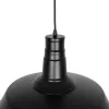 GLOBOSTAR® RAY 01048 Vintage Κρεμαστό Φωτιστικό Οροφής με Ντουί 1 x E27 AC 220-240V IP20 - Μαύρο - Μ46 x Π46 x Υ39cm