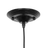 GLOBOSTAR® RAY 01048 Vintage Κρεμαστό Φωτιστικό Οροφής με Ντουί 1 x E27 AC 220-240V IP20 - Μαύρο - Μ46 x Π46 x Υ39cm