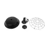 GLOBOSTAR® RAY 01048 Vintage Κρεμαστό Φωτιστικό Οροφής με Ντουί 1 x E27 AC 220-240V IP20 - Μαύρο - Μ46 x Π46 x Υ39cm
