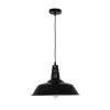 GLOBOSTAR® RAY 01049 Vintage Κρεμαστό Φωτιστικό Οροφής με Ντουί 1 x E27 AC 220-240V IP20 - Μαύρο - Μ36 x Π36 x Υ25cm