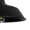 GLOBOSTAR® RAY 01049 Vintage Κρεμαστό Φωτιστικό Οροφής με Ντουί 1 x E27 AC 220-240V IP20 - Μαύρο - Μ36 x Π36 x Υ25cm