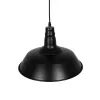 GLOBOSTAR® RAY 01049 Vintage Κρεμαστό Φωτιστικό Οροφής με Ντουί 1 x E27 AC 220-240V IP20 - Μαύρο - Μ36 x Π36 x Υ25cm