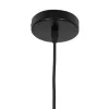 GLOBOSTAR® RAY 01049 Vintage Κρεμαστό Φωτιστικό Οροφής με Ντουί 1 x E27 AC 220-240V IP20 - Μαύρο - Μ36 x Π36 x Υ25cm