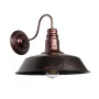 GLOBOSTAR® RAY 01052 Vintage Φωτιστικό Τοίχου - Απλίκα με Ντουί 1 x E27 AC 220-240V IP20 - Χάλκινο Εφέ Σκουριάς - Μ35 x Π40 x Υ32cm