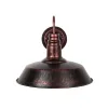 GLOBOSTAR® RAY 01052 Vintage Φωτιστικό Τοίχου - Απλίκα με Ντουί 1 x E27 AC 220-240V IP20 - Χάλκινο Εφέ Σκουριάς - Μ35 x Π40 x Υ32cm