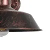 GLOBOSTAR® RAY 01052 Vintage Φωτιστικό Τοίχου - Απλίκα με Ντουί 1 x E27 AC 220-240V IP20 - Χάλκινο Εφέ Σκουριάς - Μ35 x Π40 x Υ32cm