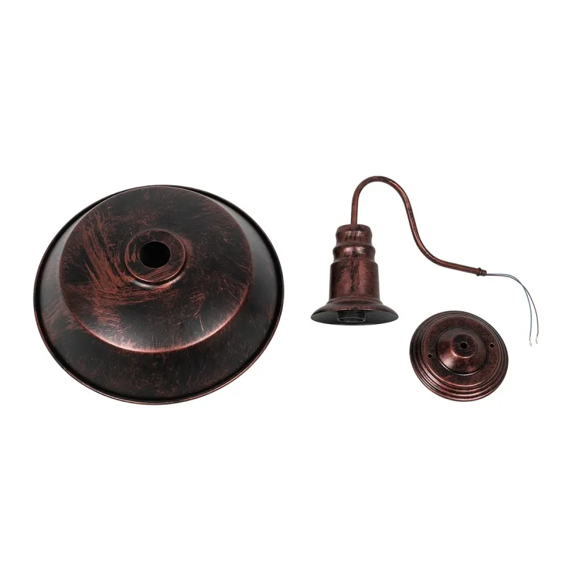 GLOBOSTAR® RAY 01052 Vintage Φωτιστικό Τοίχου - Απλίκα με Ντουί 1 x E27 AC 220-240V IP20 - Χάλκινο Εφέ Σκουριάς - Μ35 x Π40 x Υ32cm