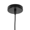 GLOBOSTAR® TRIANGLE 01063 Μοντέρνο Κρεμαστό Φωτιστικό Οροφής με Ντουί 1 x E27 AC 220-240V IP20 - Μαύρο - Μ25 x Π25 x Y21cm